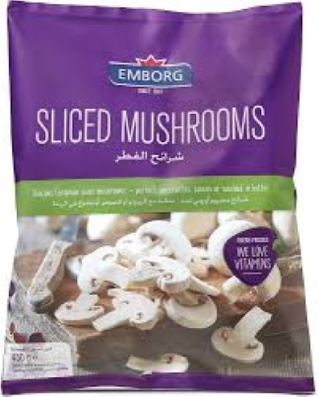 EMBORG MUSHROOM SLICED 450G